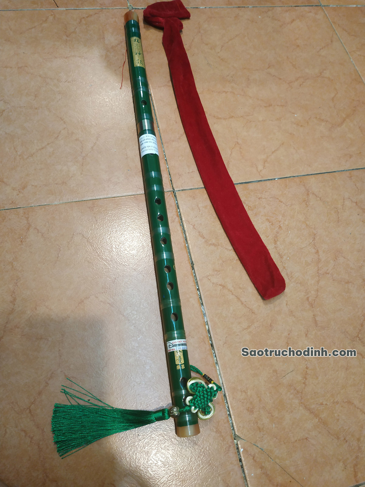 Sáo Dizi Xanh Ngọc SDZX-01 11 Sáo Dizi Xanh Ngọc SDZX-01 Sáo Trúc Họ Đinh