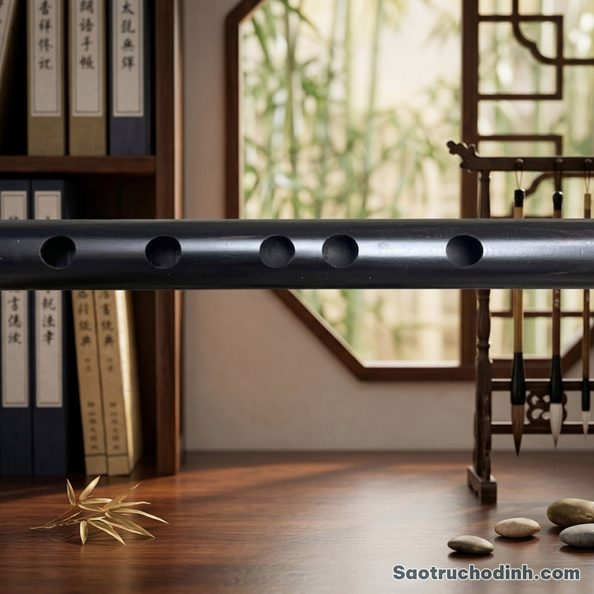Sáo Gỗ Mun Đen SGMD-01 9 Sáo Gỗ Mun Đen SGMD-01 - Sáo Trúc Họ Đinh