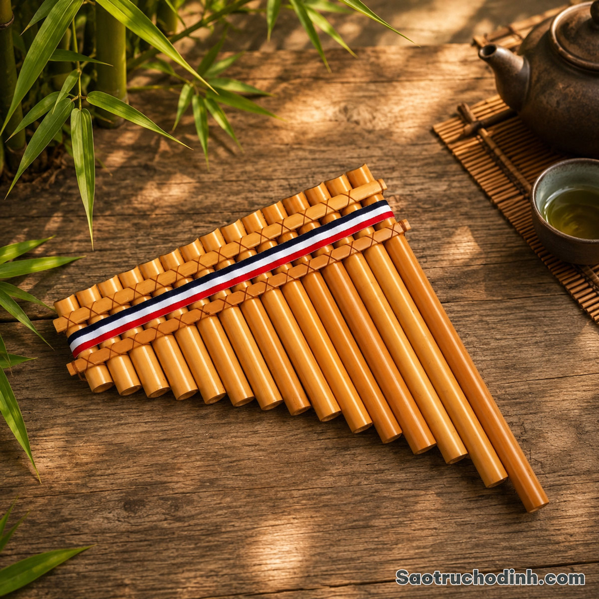 Sáo Quạt (Panflute) 7 Sáo Quạt Fanflute - Sáo Trúc Họ Đinh