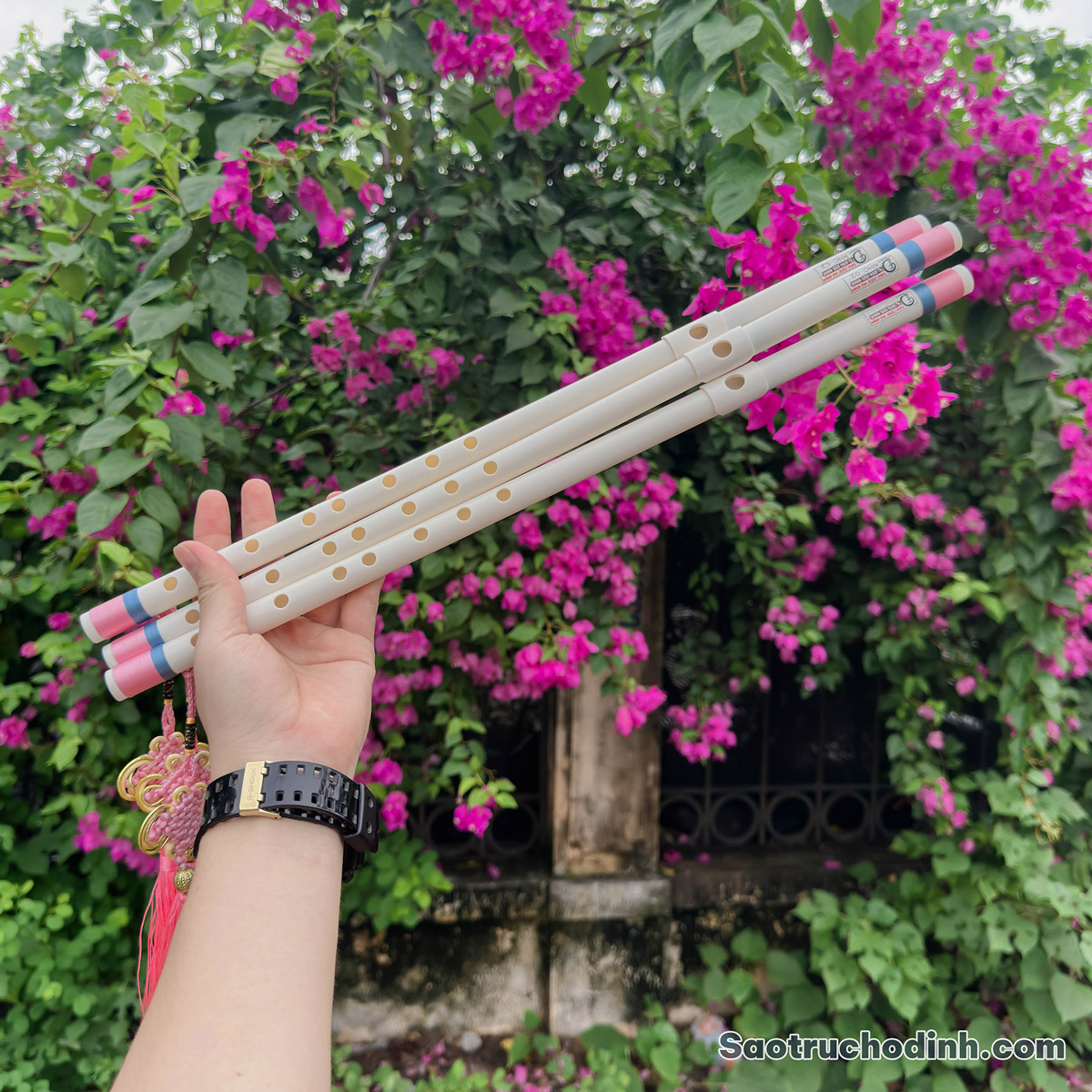 Sáo Nhựa Chuẩn Âm NHC-02 18 Sáo Nhựa Chuẩn Âm NHC-02 Cho Người Mới - Sáo Trúc Họ Đinh