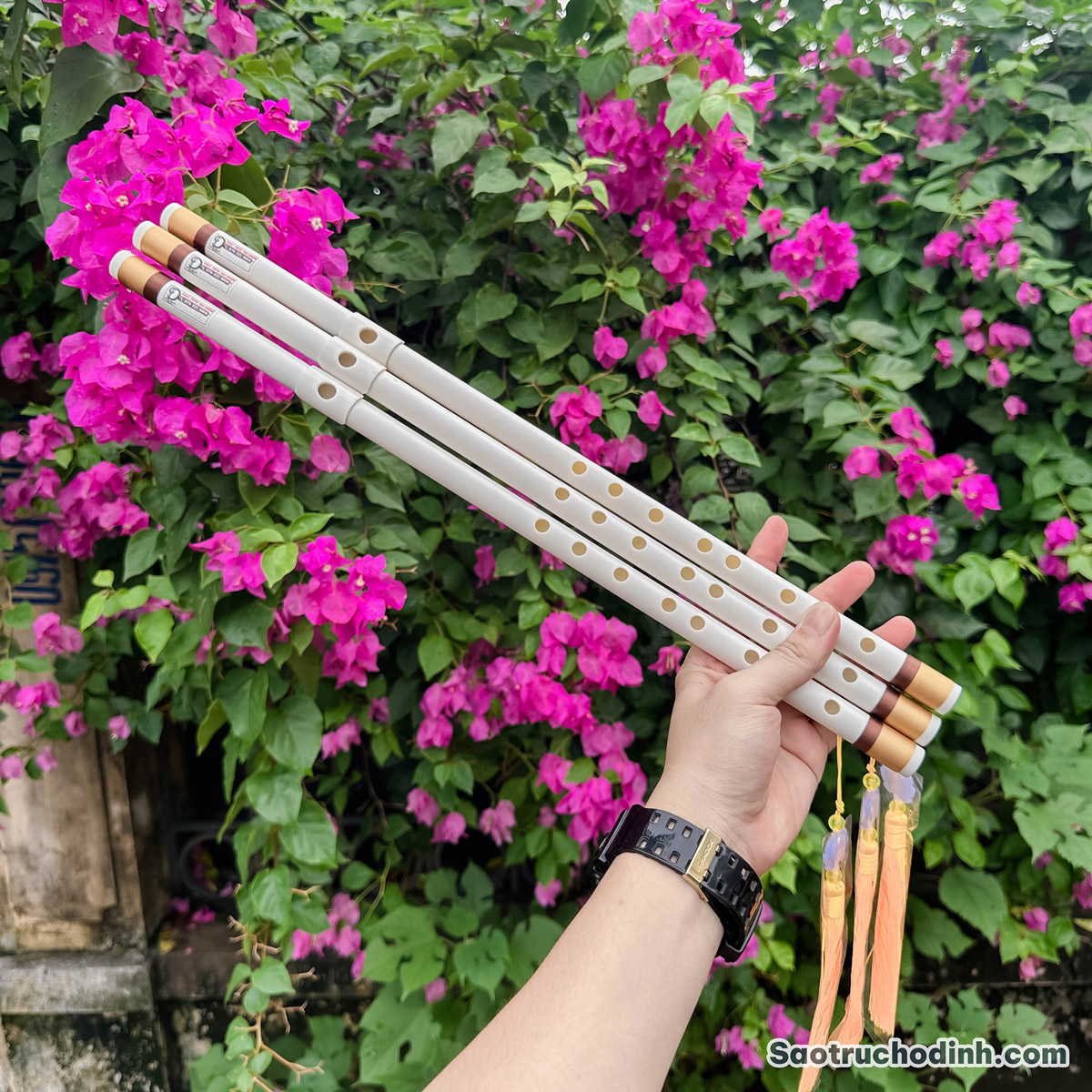 Sáo Nhựa Chuẩn Âm NHC-02 17 Sáo Nhựa Chuẩn Âm NHC-02 Cho Người Mới - Sáo Trúc Họ Đinh