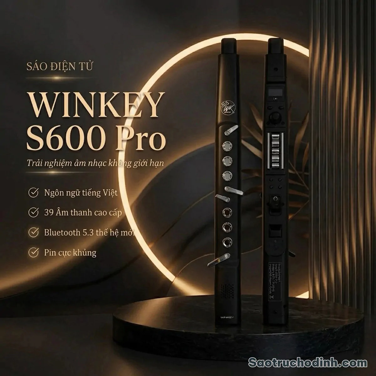 Sáo Điện Tử Win Key S600 Pro 5 Sáo Điện Tử Winkey S600 Pro - Sáo Trúc Họ Đinh