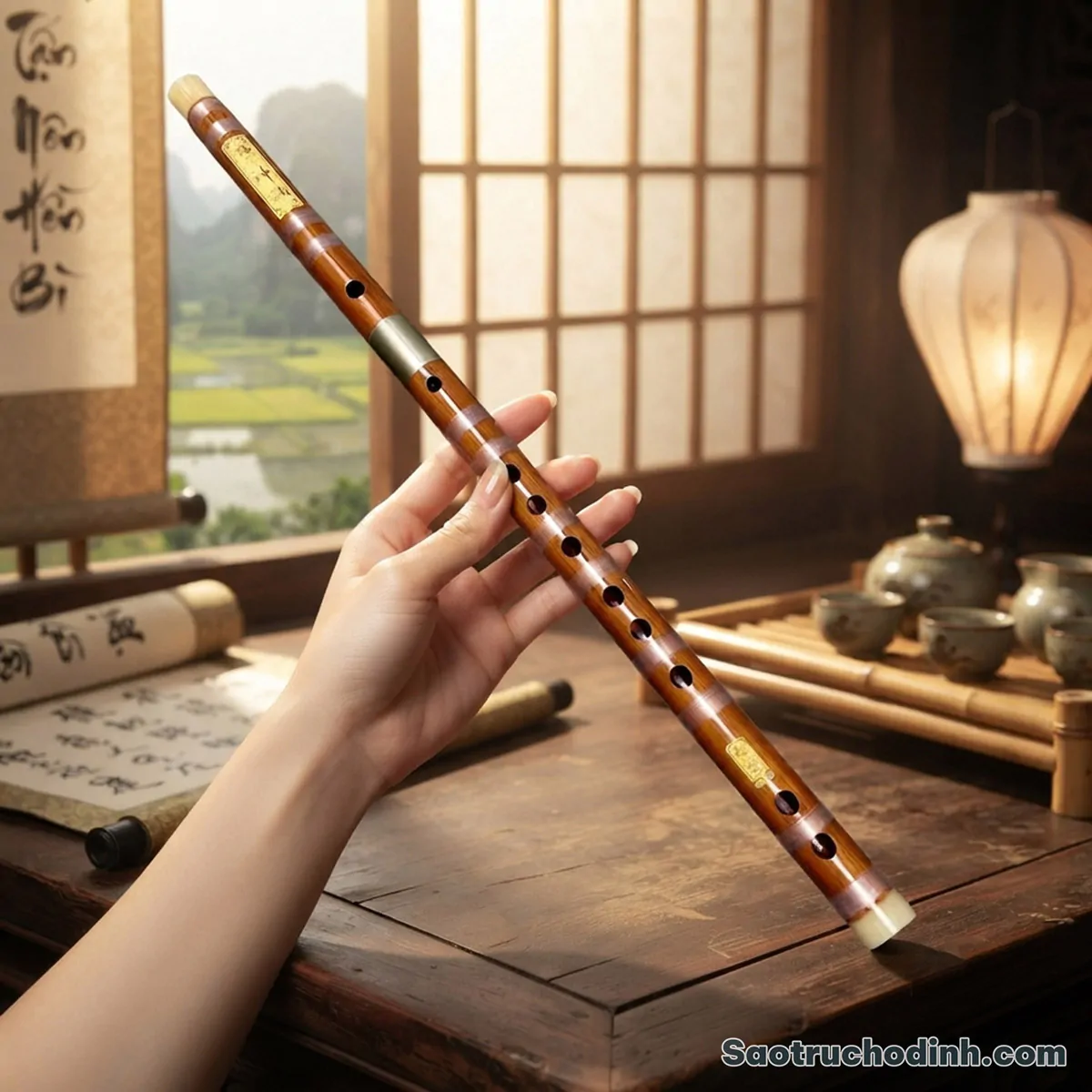 Sáo Dizi Khớp Kép SDZK-02 5 Sáo Dizi Khớp Kép SDZK-02 Sáo Trúc Họ Đinh