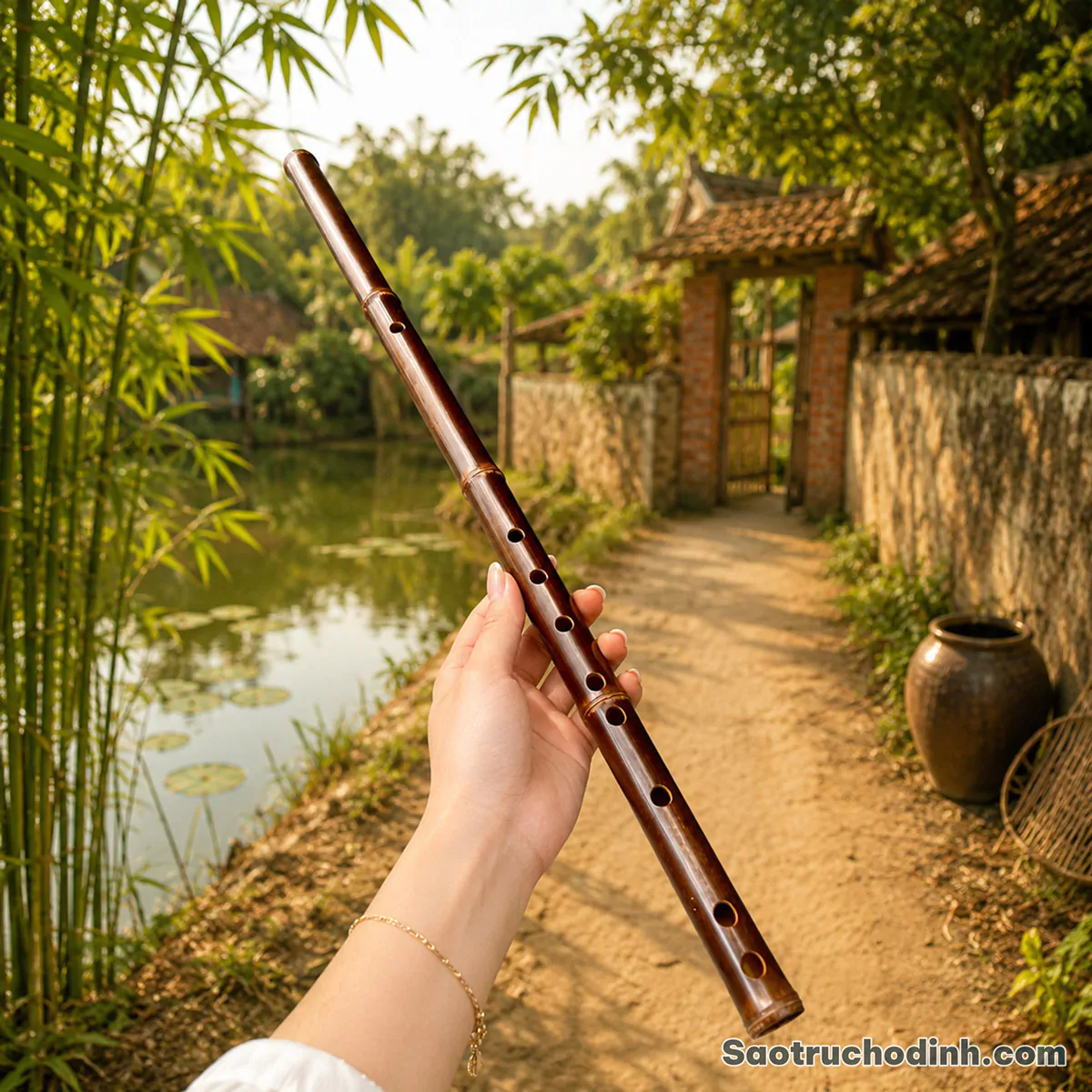 Sáo Trúc Hun Cao Cấp STH-03 5 Sáo Trúc Hun Cao Cấp STH03 - Sáo Trúc Họ Đinh