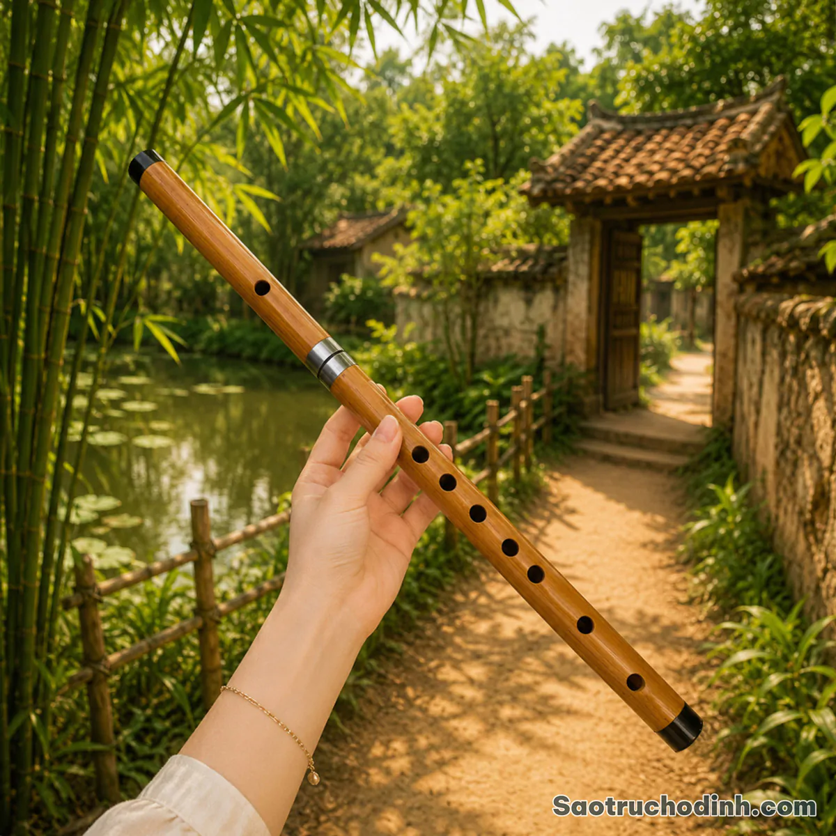Sáo Trúc Khớp Nối SC-02 8 Sáo Trúc Khớp Nối SC02 - Sáo Trúc Họ Đinh