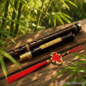Động Tiêu Trúc Tím 2 Khúc DTTT-02 Sáo Trúc Họ Đinh