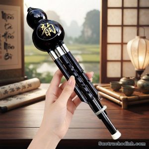 Sáo Bầu Đen Cao Cấp SBD02 Sáo Trúc Họ Đinh