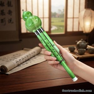 Sáo Bầu Xanh Ngọc SBX-02 Sáo Trúc Họ Đinh