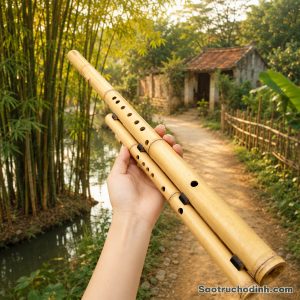 Sáo Mèo Kép Trúc Bạch SMK-02 Sáo Trúc Họ Đinh
