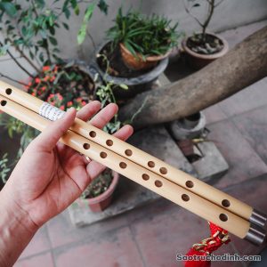 Sáo Nứa Nam Bọc Inox SNC-03 - Sáo Trúc Họ Đinh