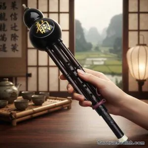 Sáo Bầu Đen SBD-01 Sáo Trúc Họ Đinh
