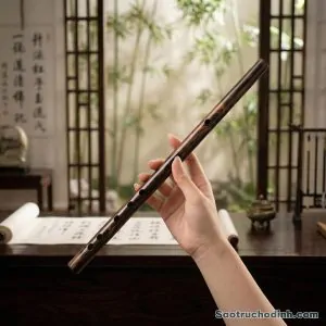 Sáo Gỗ Mun Hoa SGMH-01 - Sáo Trúc Họ Đinh