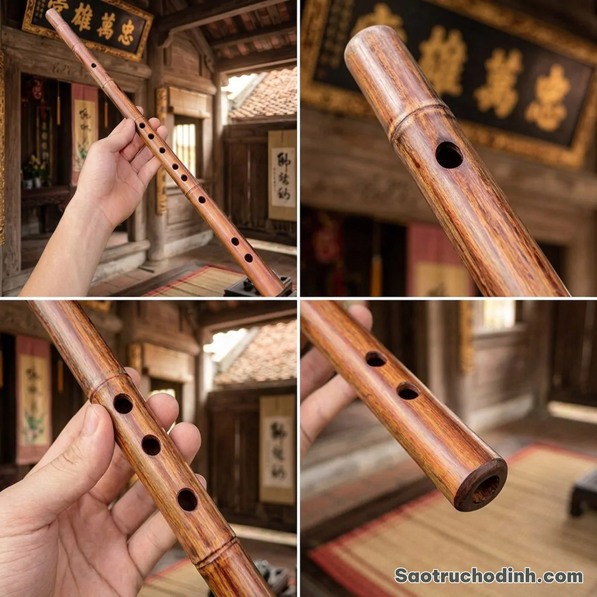 Sáo Gỗ SG01 - Sáo Trúc Họ Đinh