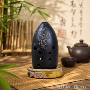 Sáo Huyên Đất Nung 10 Lỗ - Sáo Trúc Họ Đinh