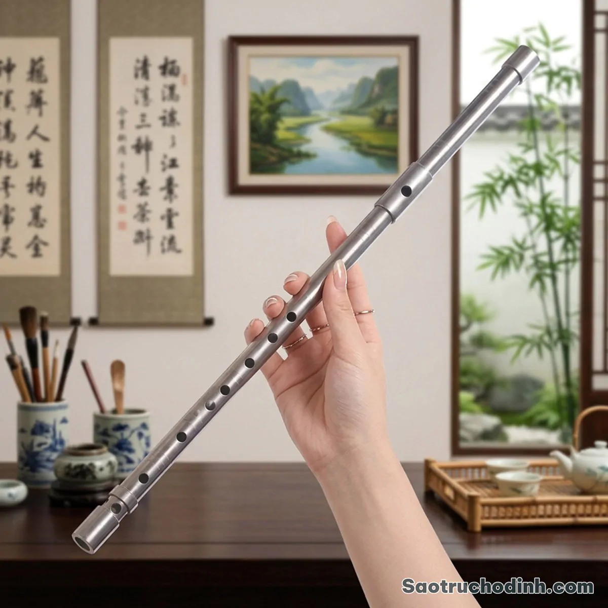 Sáo inox cao cấp SINOX-01 - Sáo Trúc Họ Đinh