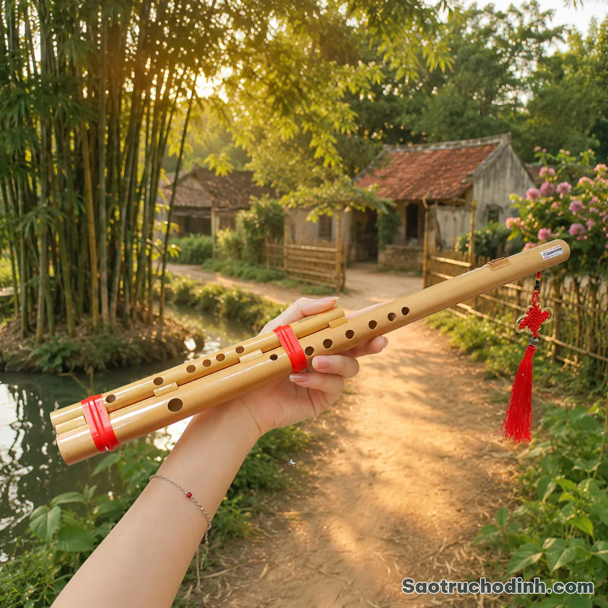 Sáo Mèo Kép SMK-01 Sáo Trúc Họ Đinh