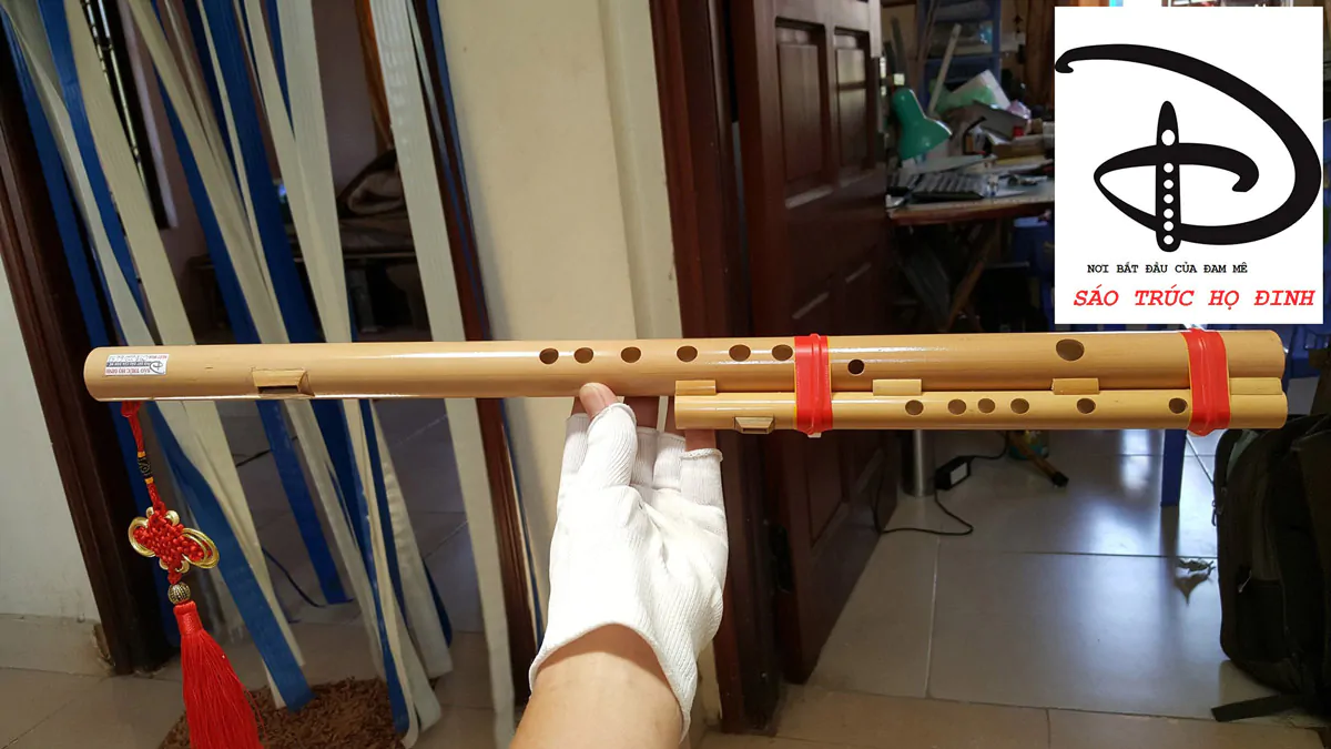 Sáo Mèo Kép SMK-01 Sáo Trúc Họ Đinh