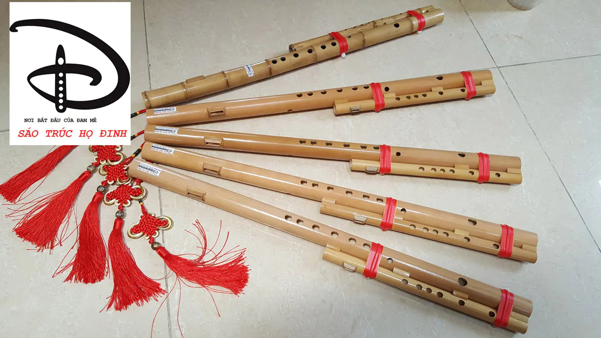 Sáo Mèo Kép SMK-01 Sáo Trúc Họ Đinh