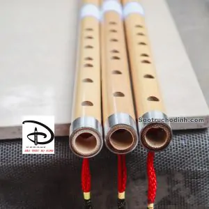Sáo Nứa Nam Bọc Inox SNC-03 - Sáo Trúc Họ Đinh