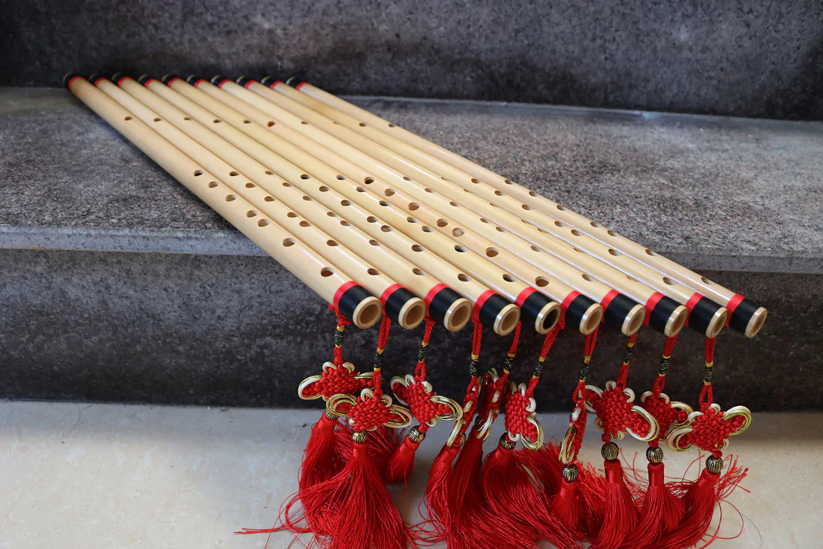 Sáo Nứa Quấn Lụa Bảo Vệ SNC-04 Sáo Trúc Họ Đinh