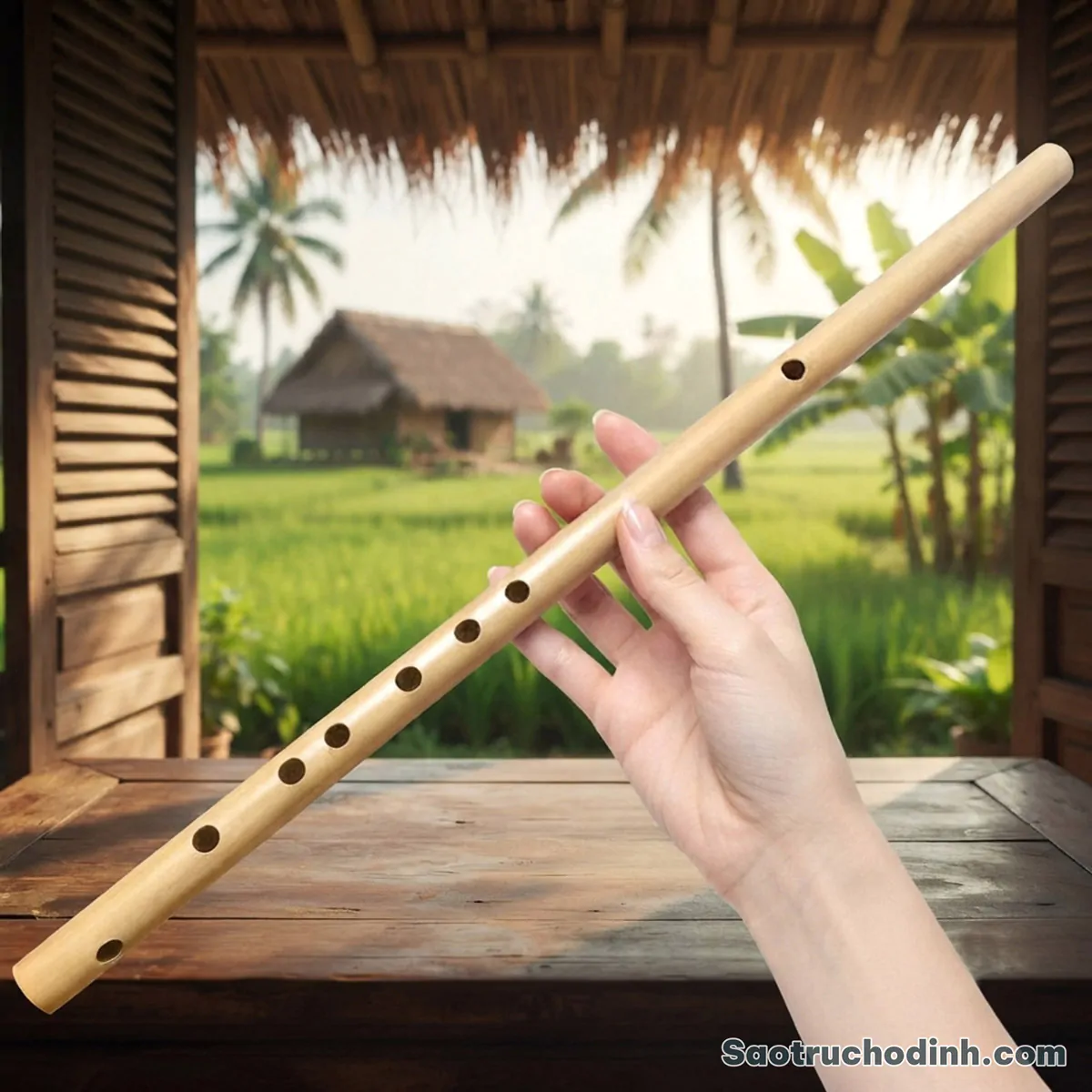 Sáo Tập Chơi (Nứa Bắc) SNB-02 - Sáo Trúc Họ Đinh