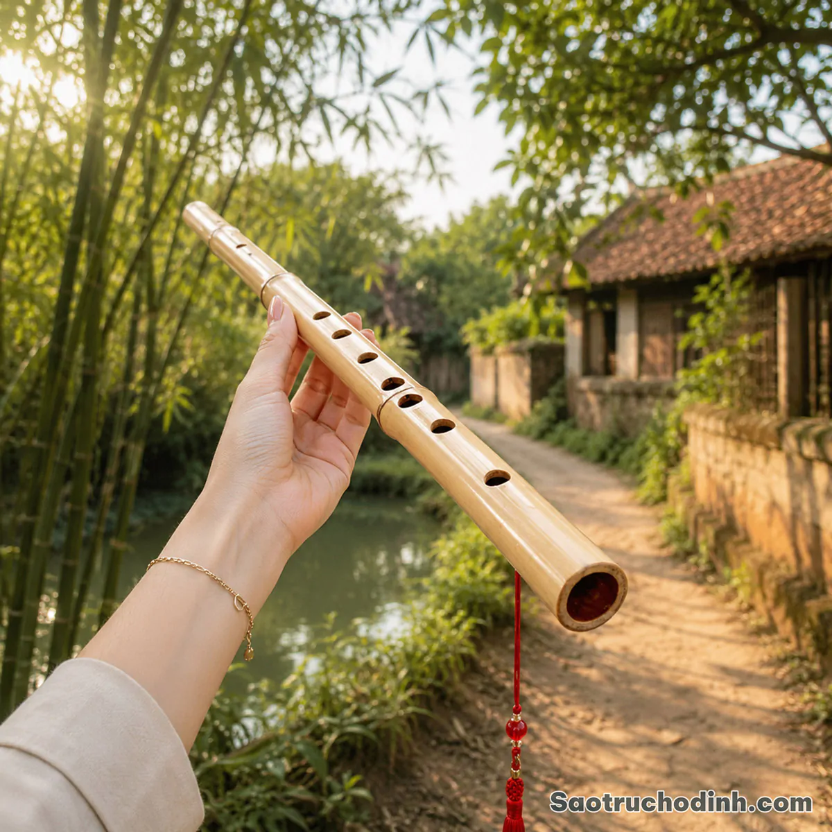 Sáo Trúc Bạch Cao Cấp STB-01 - Sáo Trúc Họ Đinh