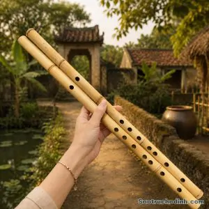Sáo Trúc Bạch Cao Cấp STB-01 - Sáo Trúc Họ Đinh