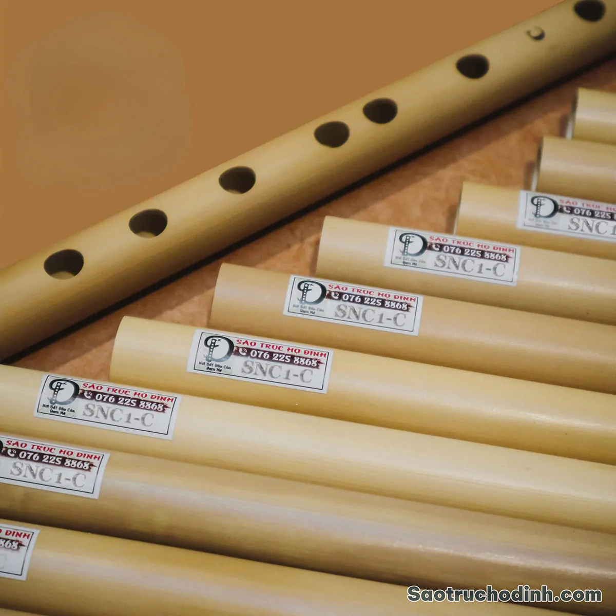 Sáo Nứa Tone Đô C5 SNC-01 - Sáo Trúc Họ Đinh